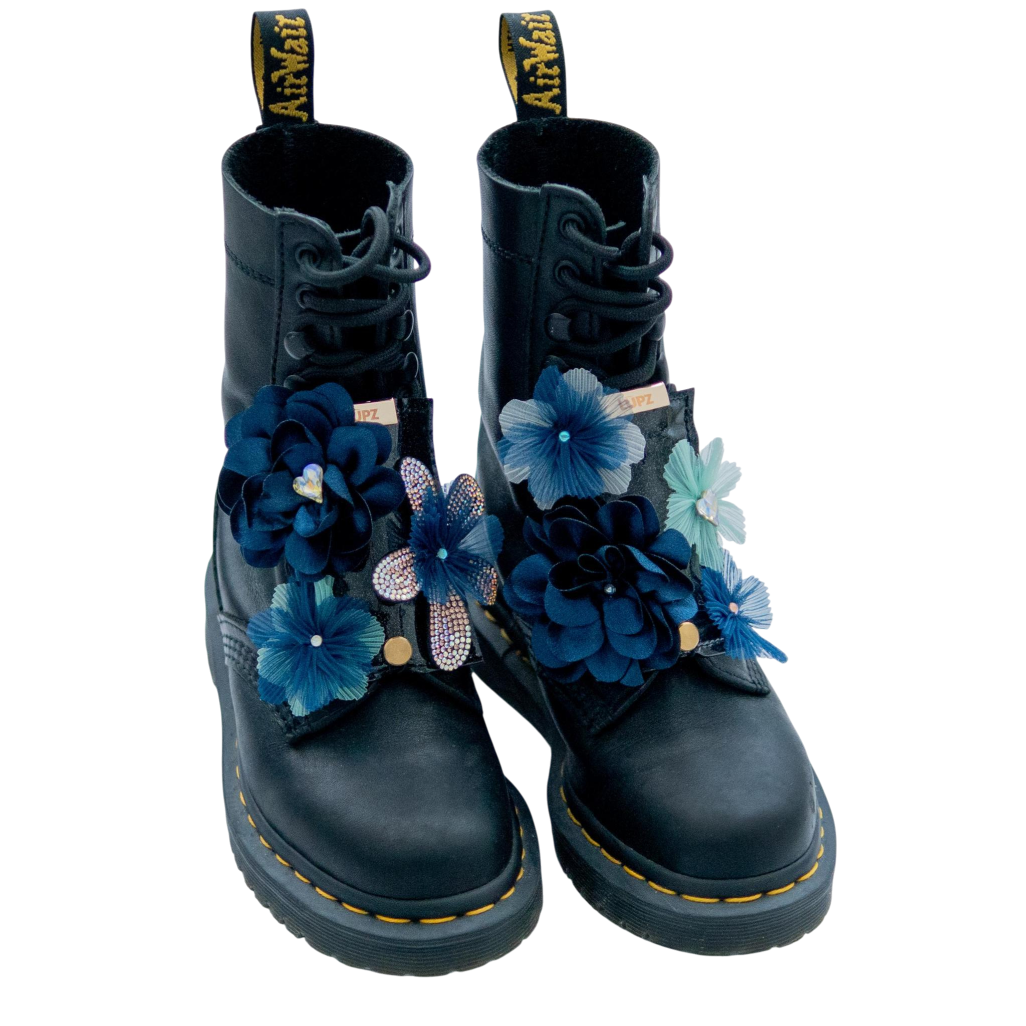 LUPZ decorative shoe accessory on white sneakers